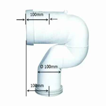 Conector scurgere verticala Ideal Standard pentru Vas WC pe pardoseala [2]
