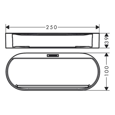 Cos de depozitare, Hansgrohe, WallStoris, negru mat [1]
