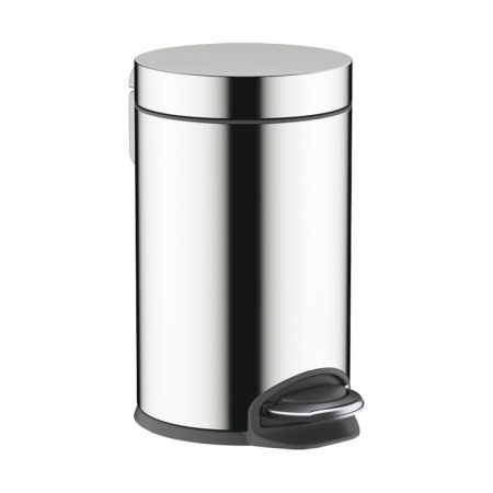Accesorii toaleta - Cos de gunoi, Hansgrohe, AddStoris, cu pedala, crom