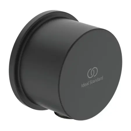Sisteme de dus - Cot conector de dus FixFit Ideal Standard negru mat IdealRain Round