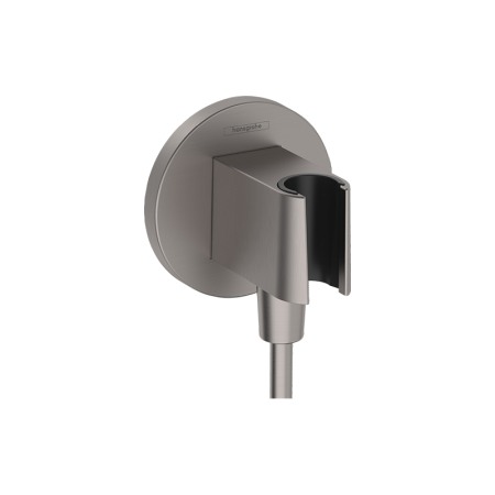 Sisteme de dus - Cot racord de duș, Hansgrohe, FixFit S, cu suport pentru para de duș, alb mat