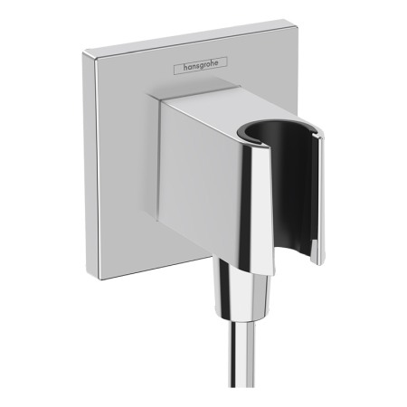 Sisteme de dus - Cot racord, Hansgrohe, FixFit E, cu suport pentru para de dus, crom
