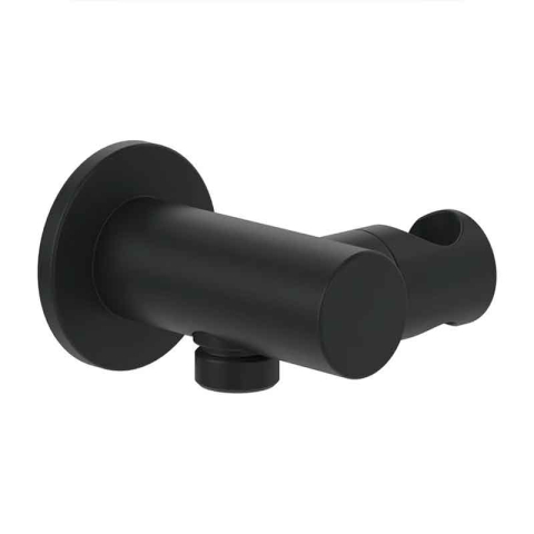 Sisteme de dus - Cot racord pentru duș Villeroy&Boch, Universal Showers, cu suport pară duș, negru mat