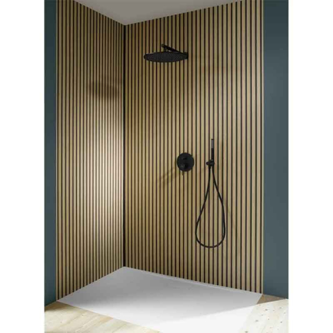 Cot racord pentru duș Villeroy&Boch, Universal Showers, cu suport pară duș, negru mat [9]