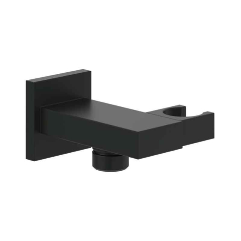 Sisteme de dus - Cot racord pentru duș Villeroy&Boch, Universal Showers, pătrat cu suport pară duș, negru ma