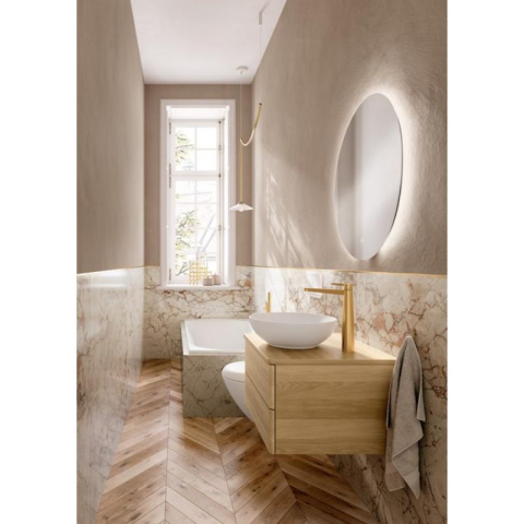 Cot racord Villeroy&Boch, Universal Showers, rotund cu suport duș, brushed gold [4]