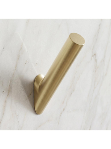 Cuier de baie Rea Will auriu periat metal 20x70x70 mm montaj perete [3]