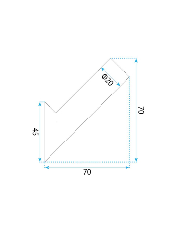 Cuier de baie REA Will cupru periat 20x70x70 mm metal montaj perete [8]