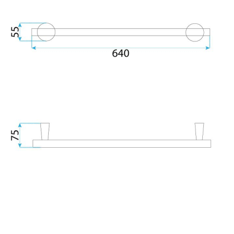 Cuier de baie 16101 Aristo auriu periat [5]