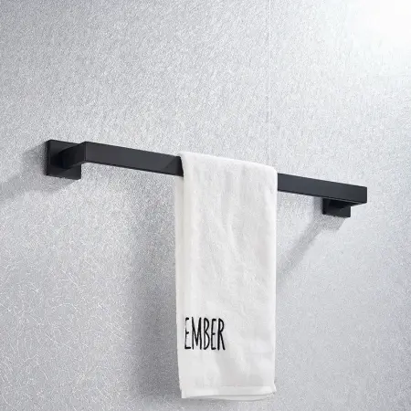 Cuier de baie 332917 Negru mat, Rea [4]
