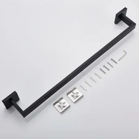 Cuier de baie 332917 Negru mat, Rea [6]
