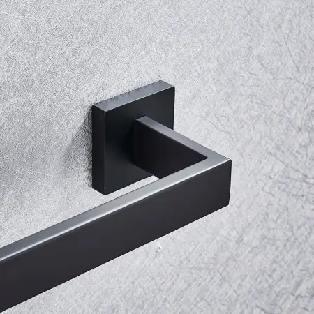 Cuier de baie 332917 Negru mat, Rea [5]