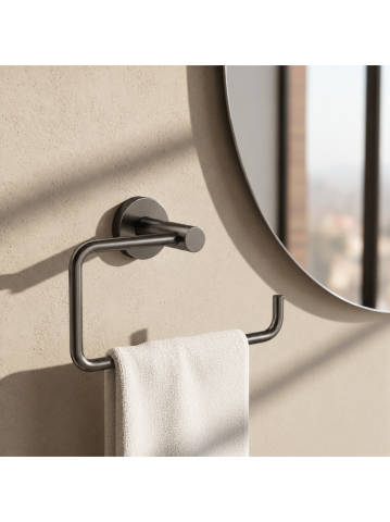Cuier de baie Rea Leo 5610 Titan 220x130x70 mm metal montaj suruburi [2]