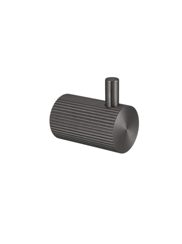 Cuiere si suporturi prosoape - Cuier de baie Rea Solo finisaj titan metal 30x45x52 mm montaj pe perete