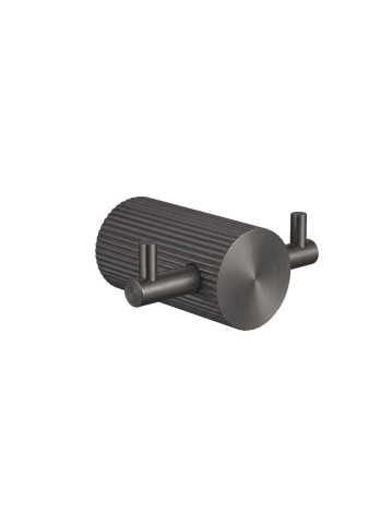 Cuiere si suporturi prosoape - Cuier de baie Rea Solo 64104A finisaj titan 72x52x30 mm metal montaj suruburi
