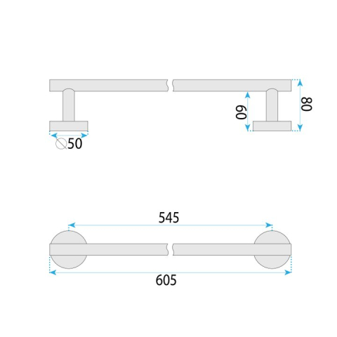 Cuier de baie 6603 Modern auriu periat [10]
