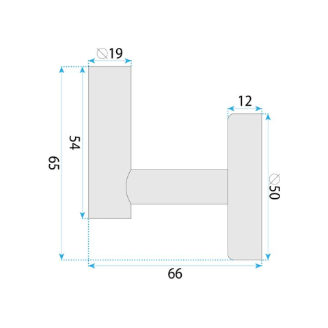 Cuier de baie 6606 Modern crom periat [9]