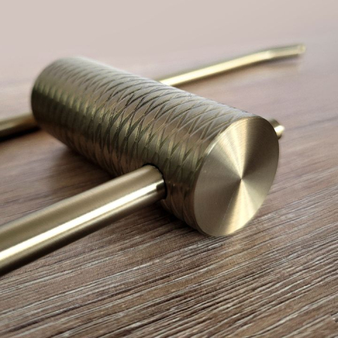 Cuier de baie 9710 Prism auriu periat [2]