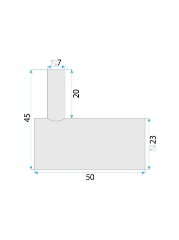 Cuier de baie Rea Otto A62305BRG cupru periat metal 23x45x50 mm [6]