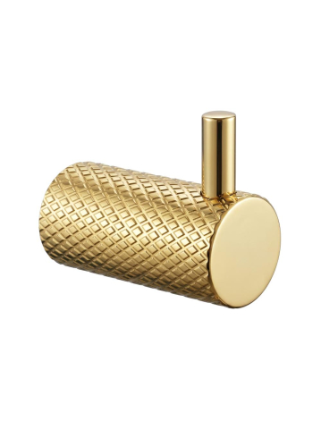 Cuier de baie Rea Otto A62305G auriu metal 23x45x50 mm montaj cu suruburi [8]