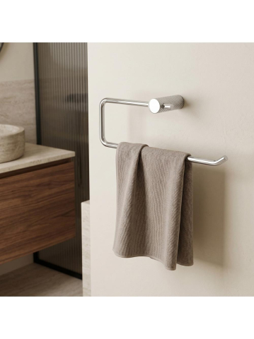 Cuier de baie Rea Otto A62310 crom 265x95x70 mm metal montaj suruburi [2]