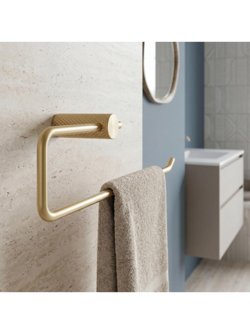 Cuier de baie Rea Otto A62310BG auriu periat 265x95x70 mm [5]