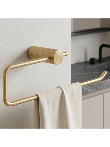Cuier de baie Rea Otto A62310BG auriu periat 265x95x70 mm [1]