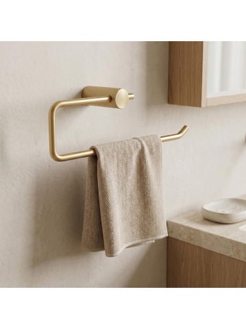 Cuier de baie Rea Otto A62310BG auriu periat 265x95x70 mm [4]