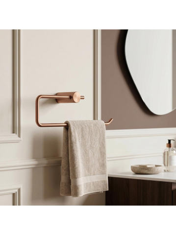 Accesorii lavoar - Cuier de baie Rea Otto A62310BRG cupru periat 265x95x70 mm metal