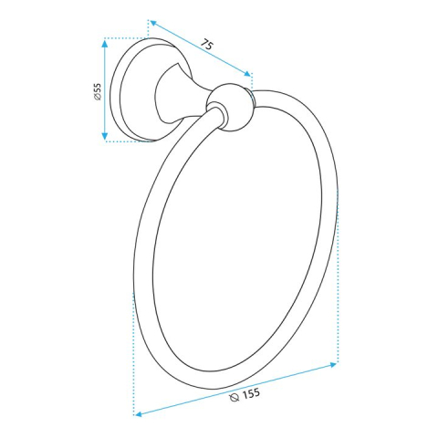 Cuier de baie auriu periat 332867 RETRO [10]