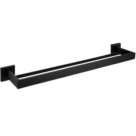 Accesorii baie - Cuier de baie Erlo 02 Negru, Rea