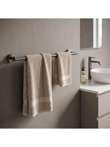 Cuier de baie Rea Galo 5701 finisaj titan 615x75x50 mm metal montaj perete [3]