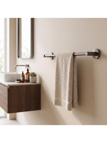 Cuier de baie Rea Leo 5601 Titan 630 mm metal montaj perete [2]