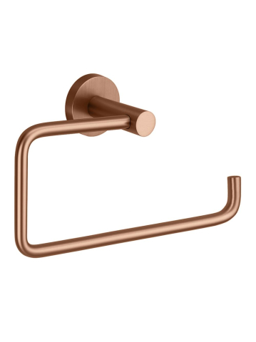 Accesorii baie - Cuier de baie Rea Leo 5610 cupru periat 220x130x70 mm metal montaj suruburi