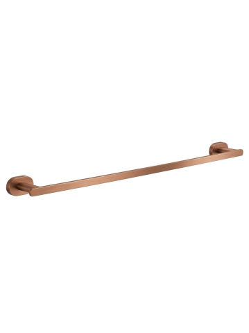 Cuiere si suporturi prosoape - Cuier de baie Rea Til 101 cupru periat 575x65x35mm montaj suruburi
