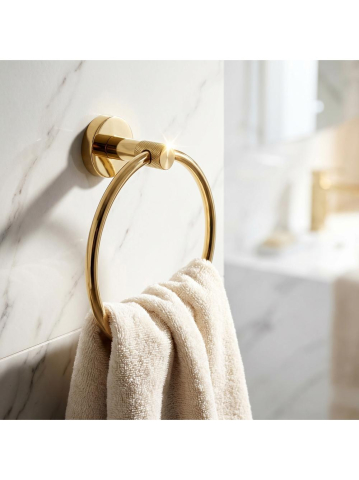 Cuier de baie Ring 6610 Modern auriu [8]