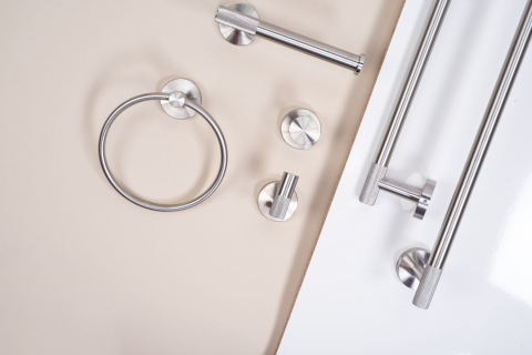 Cuier de baie Ring 6610 Modern crom periat [5]