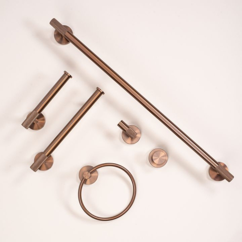 Cuier de baie Ring 6610 Modern cupru periat [4]