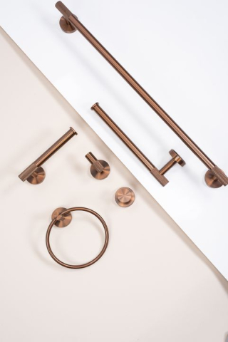 Cuier de baie Ring 6610 Modern cupru periat [7]