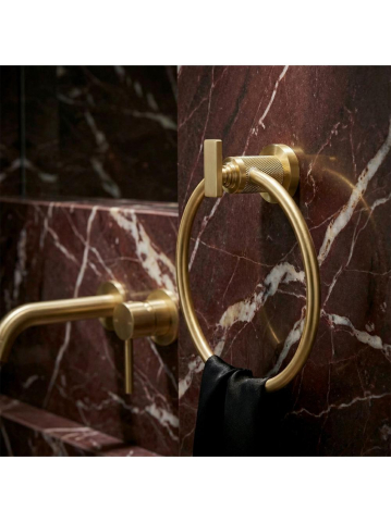 Cuier de baie Ring 81307 Rivo auriu periat [2]