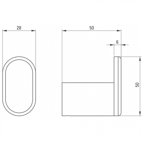 Cuier Deante Round negru [1]