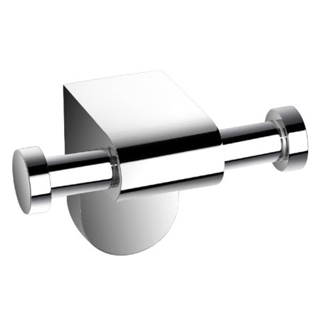 Accesorii baie - Cuier dublu, Ferro, Audrey, crom