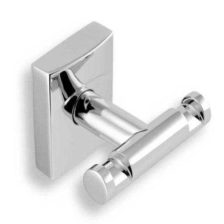 Accesorii baie - Cuier dublu, Ferro, Metalia 12, crom