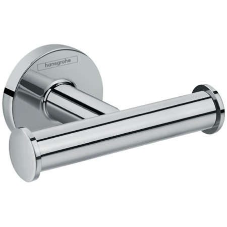 Accesorii baie - Cuier dublu Hansgrohe, Logis Universal, crom