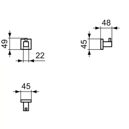 Cuier simplu Ideal Standard IOM [1]