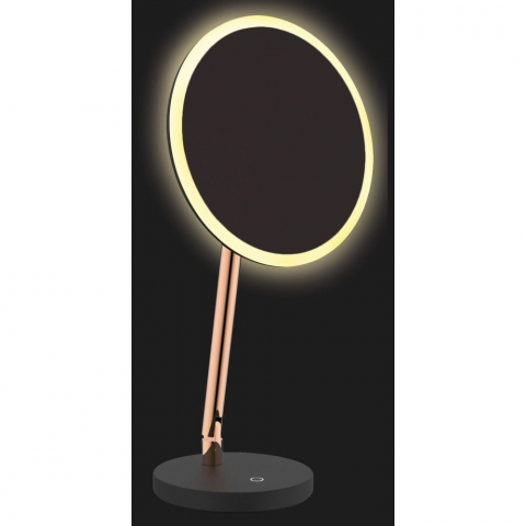 Deante Silia Oglinda cosmetica cu iluminare LED Ø22 cm, auriu (rose gold) [4]