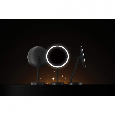 Deante Silia Oglinda cosmetica cu iluminare LED Ø22 cm, negru [6]