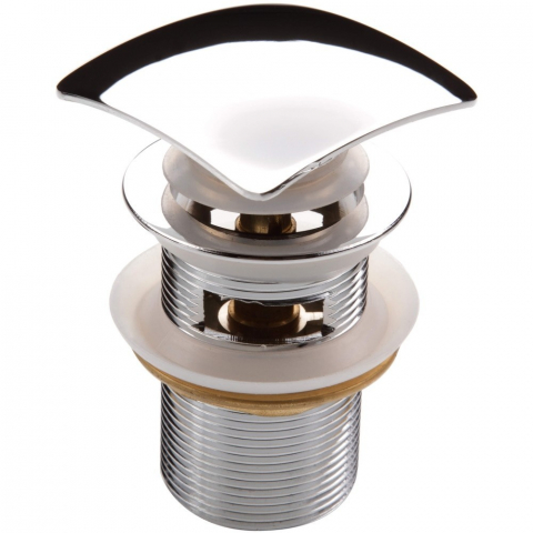 Accesorii baie - Deante Ventil click-clack patrat pentru lavoare cu preaplin, crom