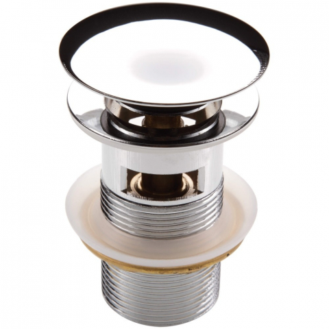 Accesorii baie - Deante Ventil click-clack rotund pentru lavoare cu preaplin, crom