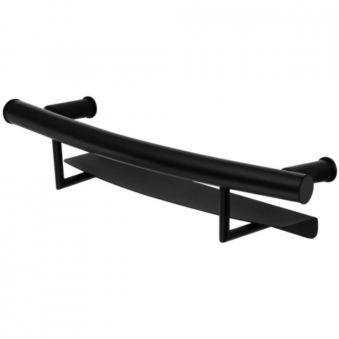 Sisteme de dus - Deante Vital Bara de sprijin cu polita, negru